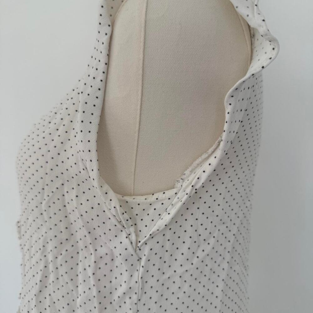 ZARA POLKA DOT RUFFLE TOP - Picture 3 of 5